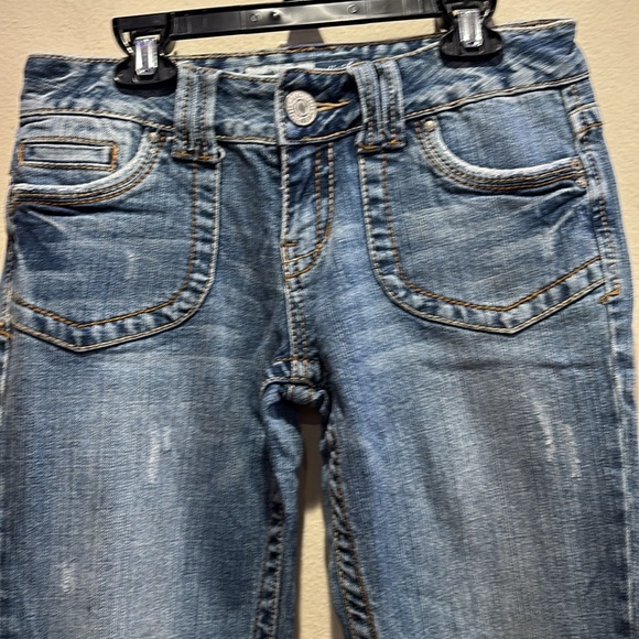 Aeropostale Light Blue Flare Jeans for Women - Picture 2 of 7